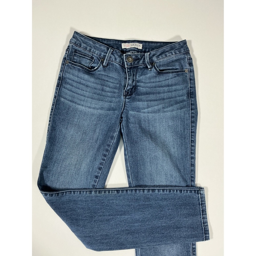 GUESS Medium Wash Skinny Denim Low Mid Rise Jeans Siz 25